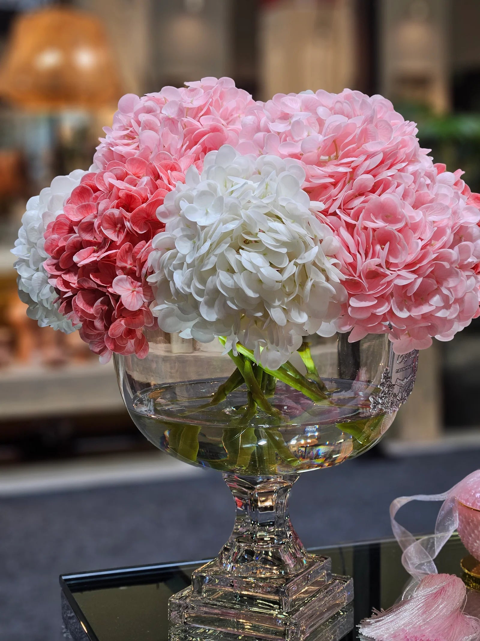 Provence Hydrangea Bouquet - Large - Mixed Pink