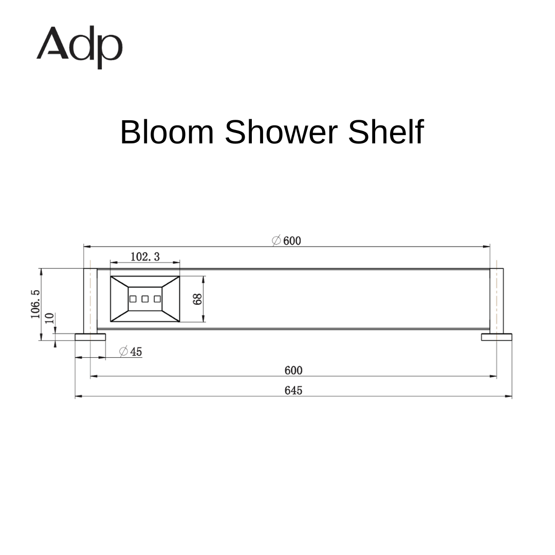 Bloom Shower Shelf