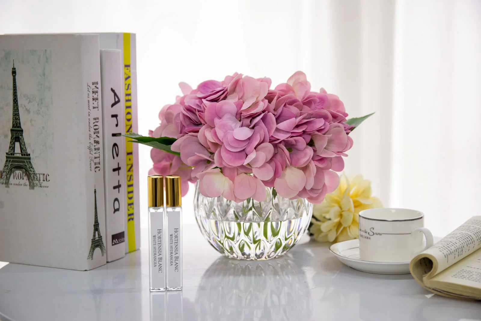 Luxury Round Hydrangea Bouquet - Mauve