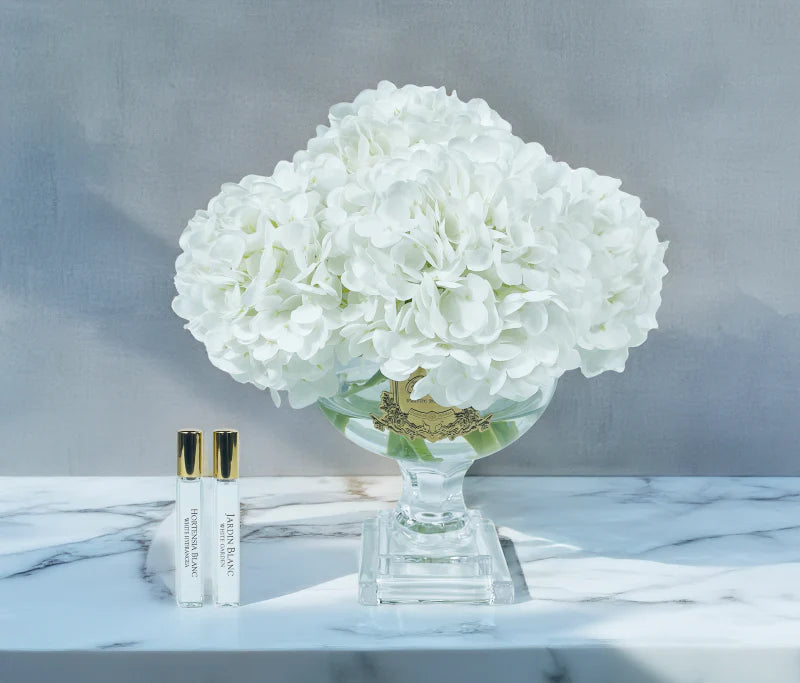 Provence Hydrangea Bouquet - Medium - Ivory White