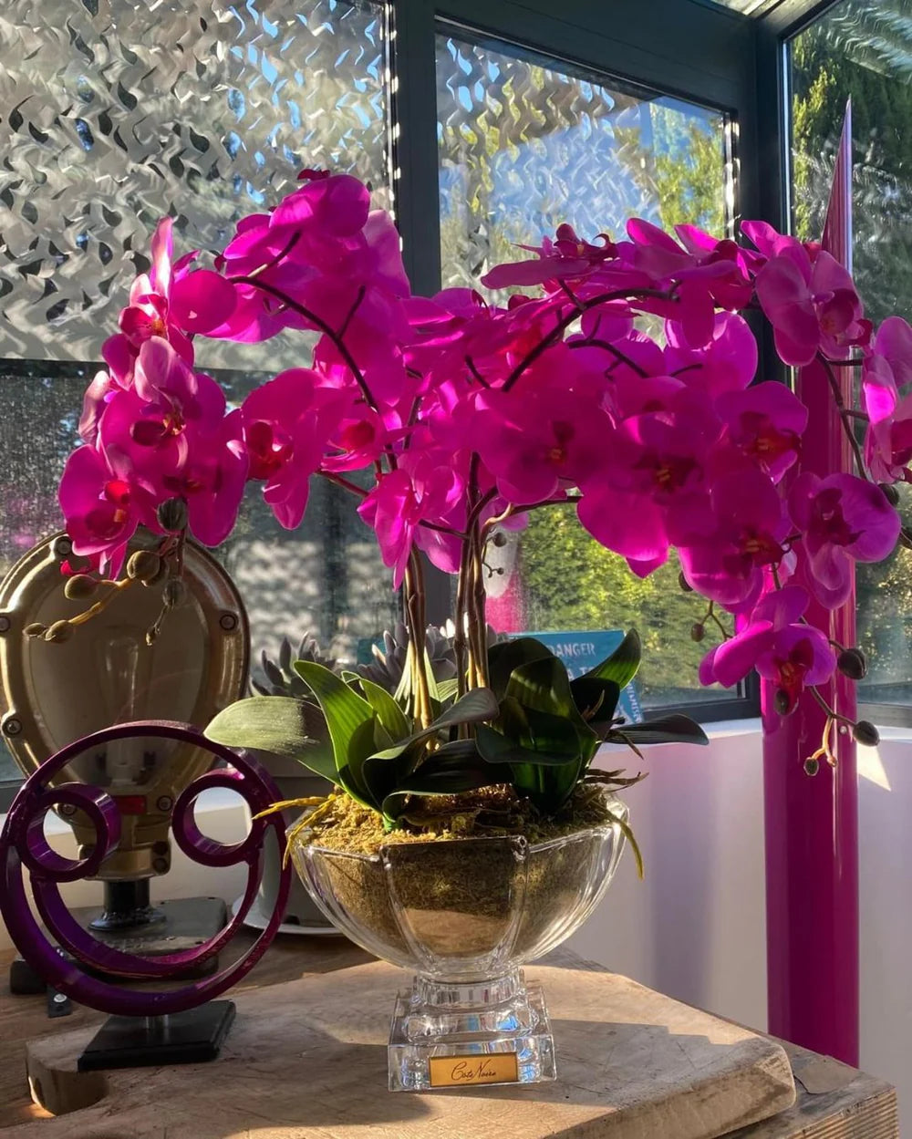 Scented Centerpiece Orchid Bouquet - Fushia