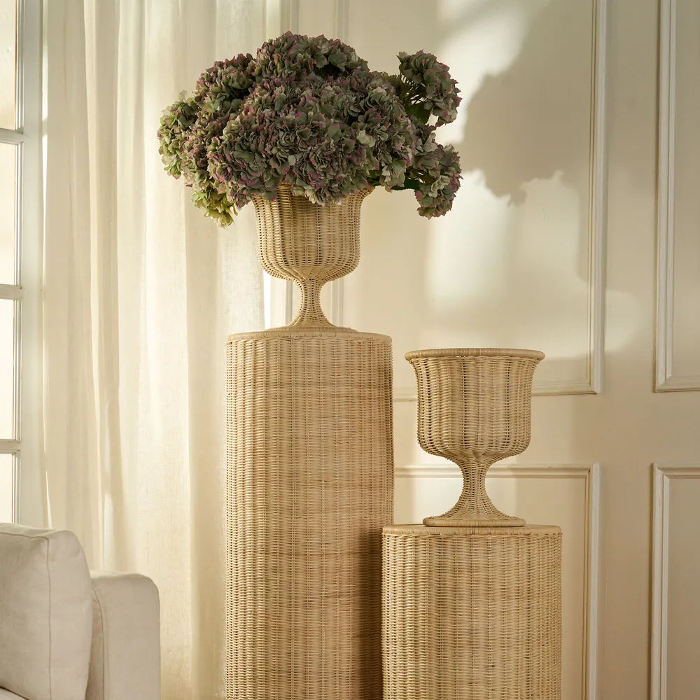 Belmont Rattan Urn Small - Due Oct