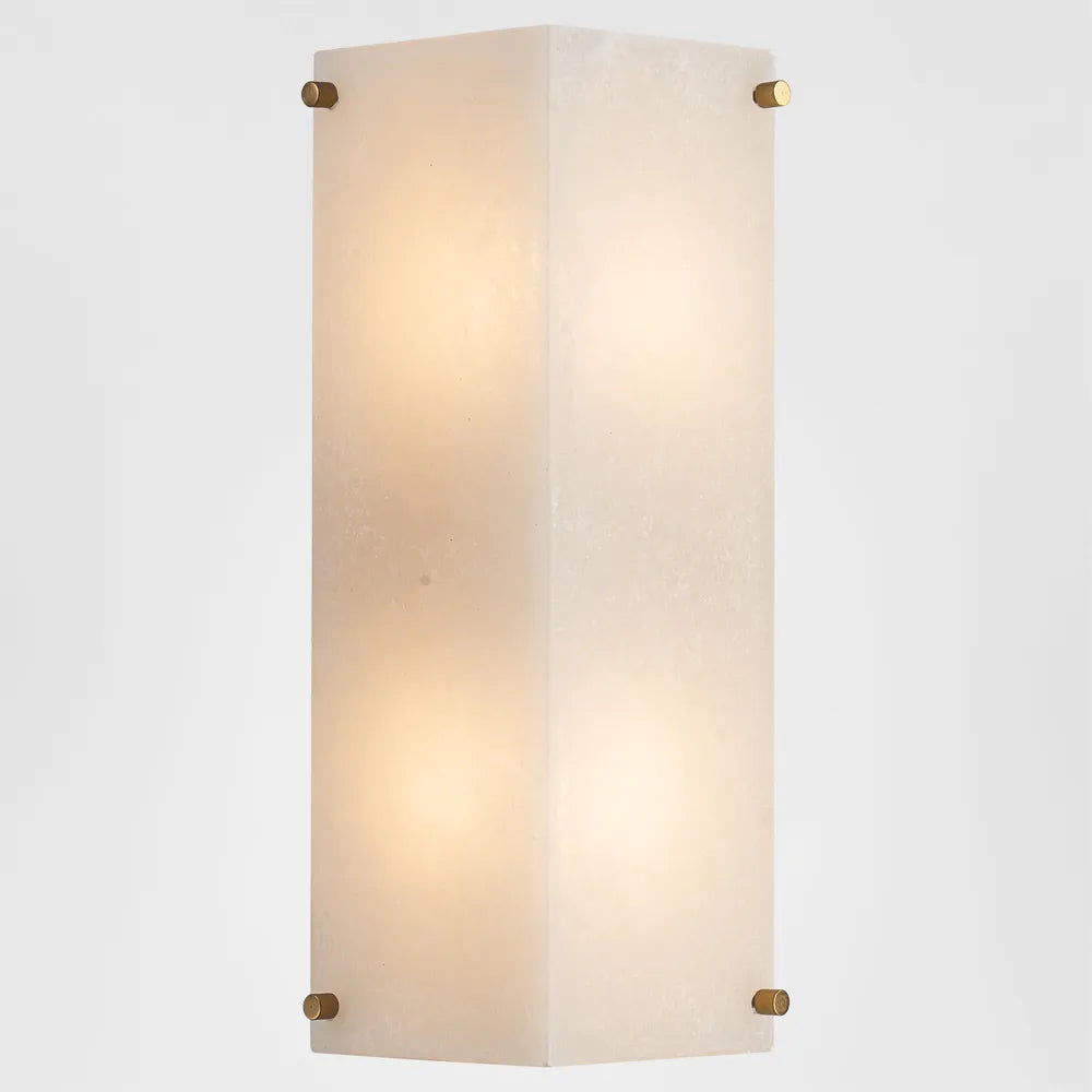 Tubular Alabaster Wall Light