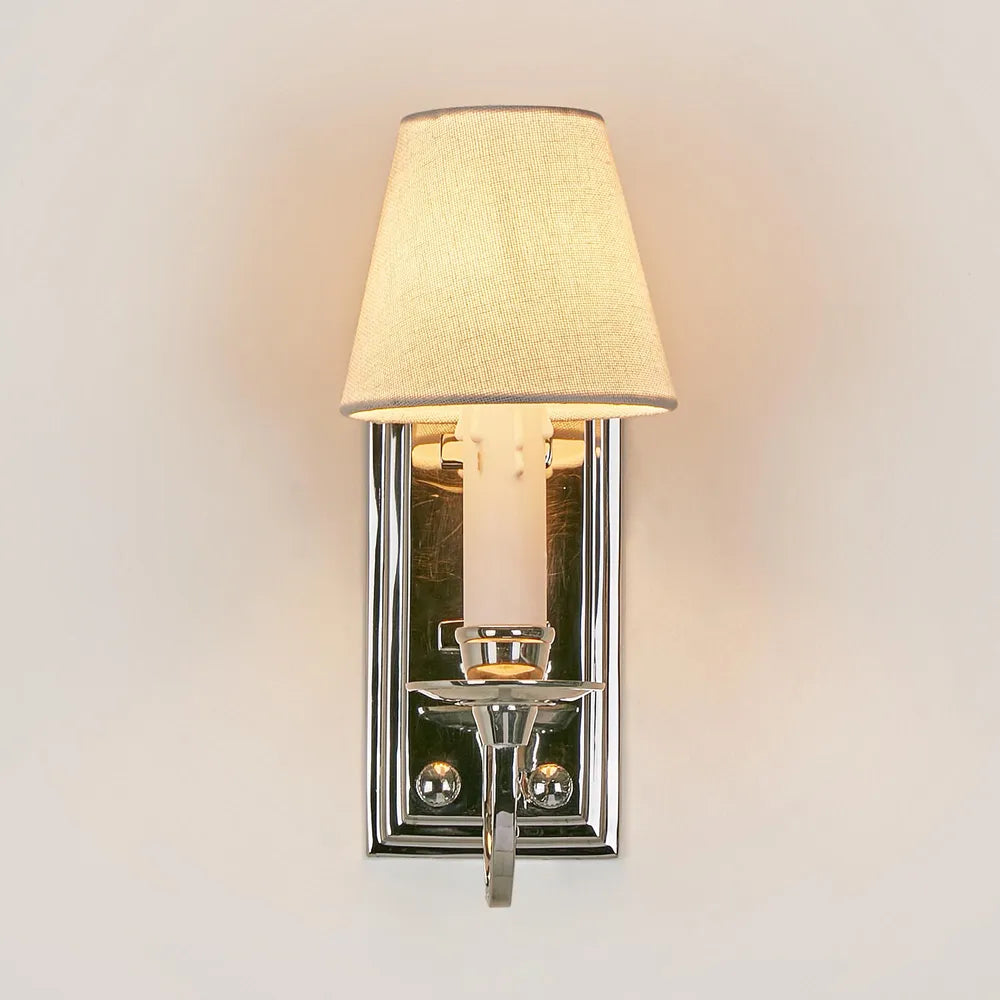 East Borne Wall Light Nickel