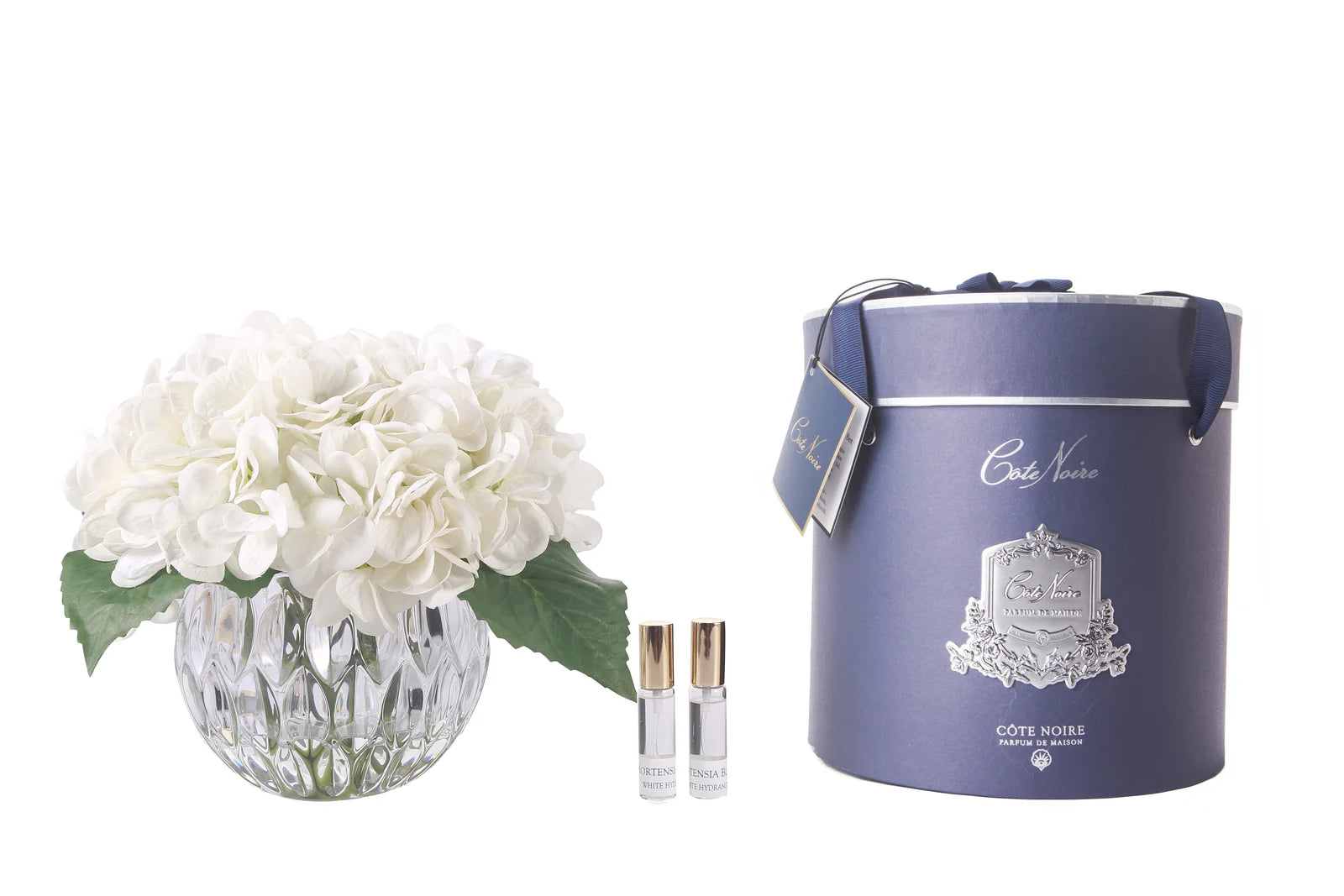Luxury Round Hydrangea Bouquet - Ivory White