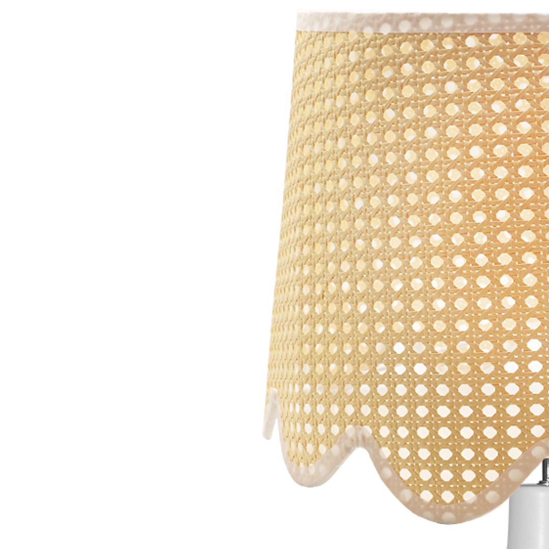 Scallop Paper Weave Lamp Shade Set of 2