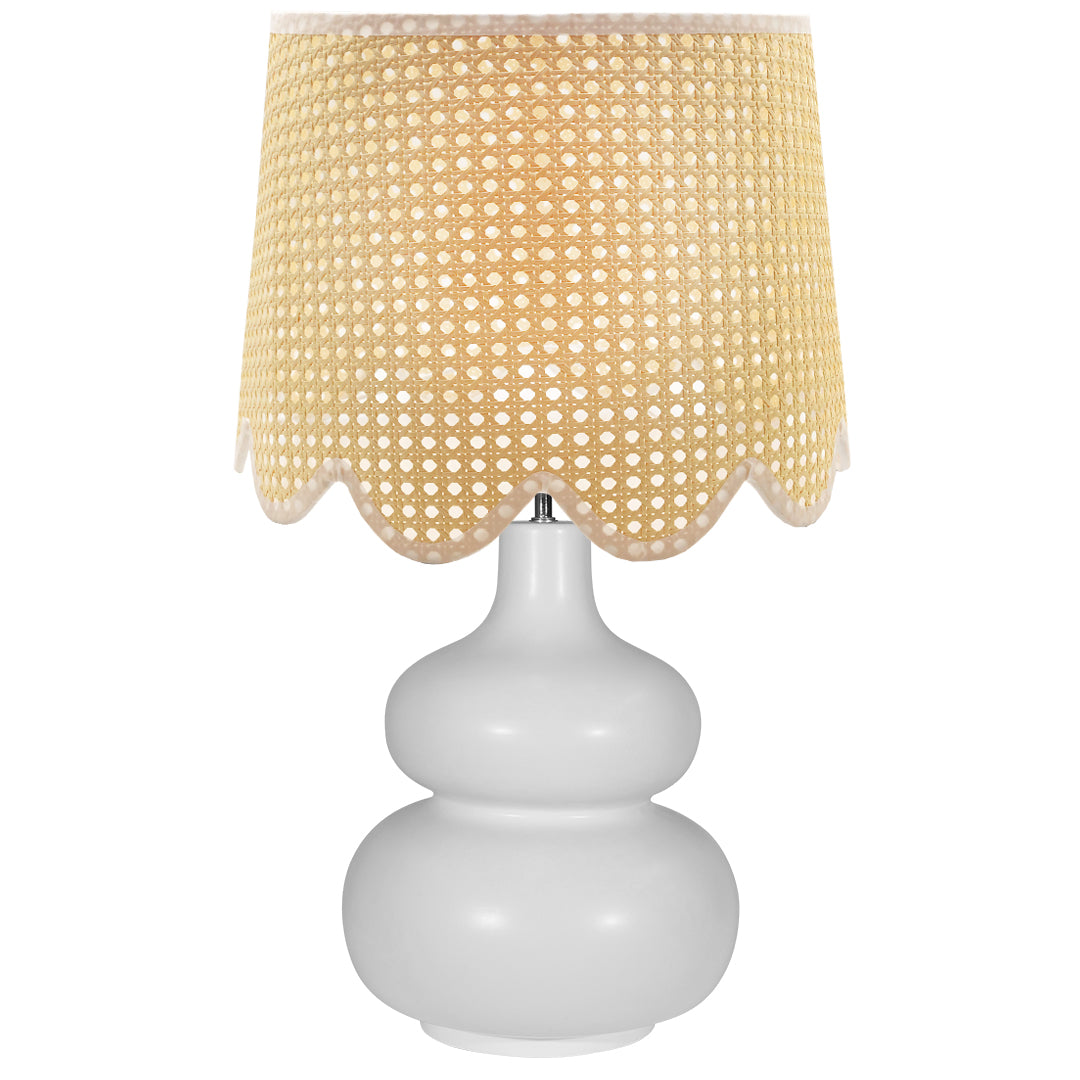Scallop Paper Weave Lamp Shade Set of 2