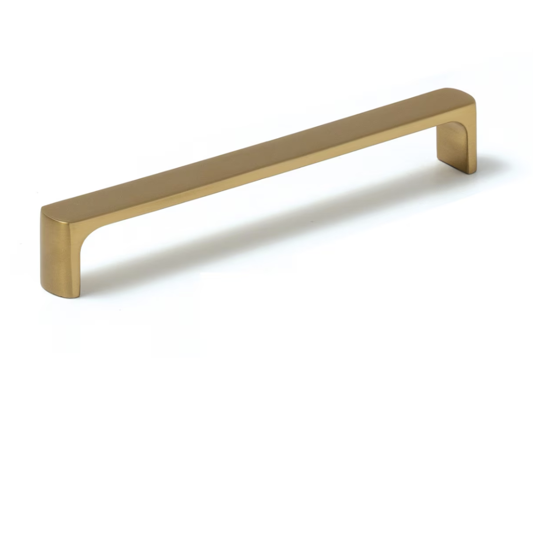Momo Vena D Handle 160mm - Brushed Satin Brass