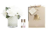 Herringbone Flower - Cream - Champagne Roses