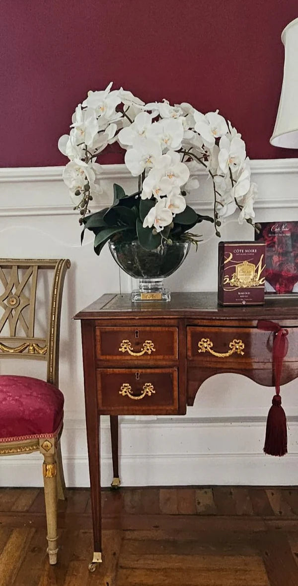 Scented Centerpiece Orchid Bouquet - Ivory White