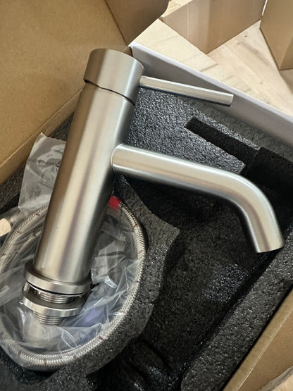 Granger Short Basin Mixer - Brushed Nickel
