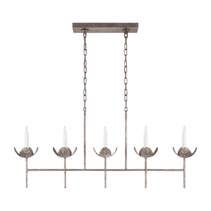 Julie Neill - Illana Large Linear Chandelier - Antique Gold