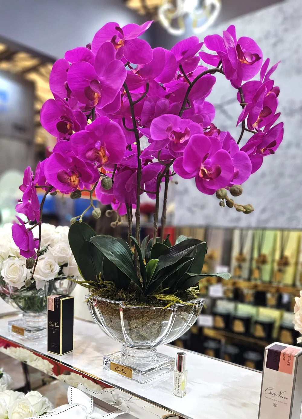 Scented Centerpiece Orchid Bouquet - Fushia