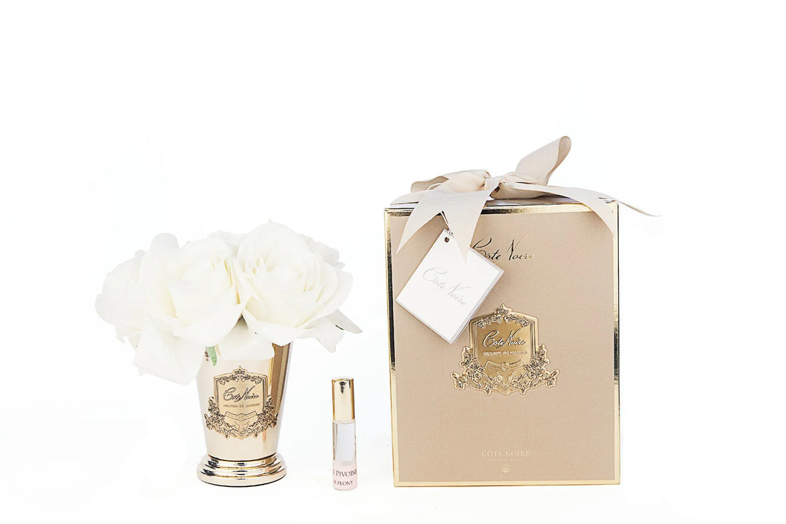Seven Rose Bouquet - Champagne - Gold