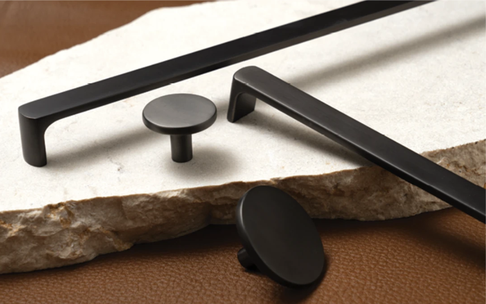 Momo Vena D Handle 160mm - Gunmetal