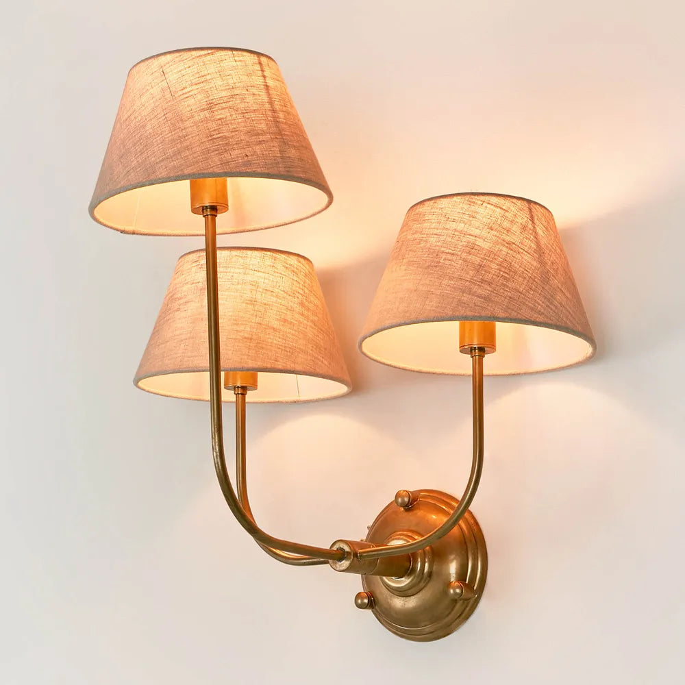 Trilogy Wall Light Brass