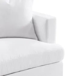 Birkshire 2 Seater Slip Cover Sofa - White Linen