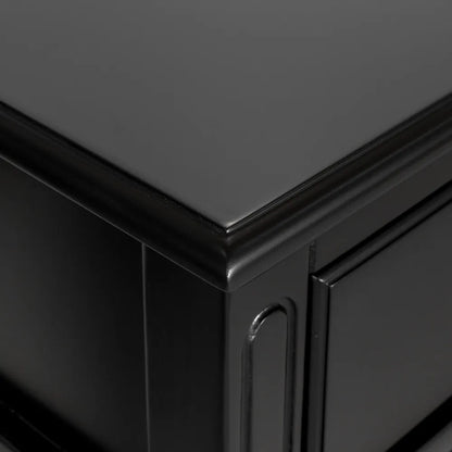 Sorrento 3 Drawer Hamptons 190cm Console - Black