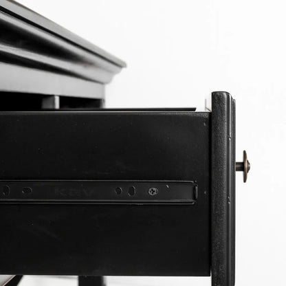 Sorrento Hamptons 130cm 2 Drawer Console - Black