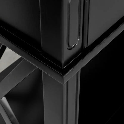 Sorrento Hamptons 130cm 2 Drawer Console - Black