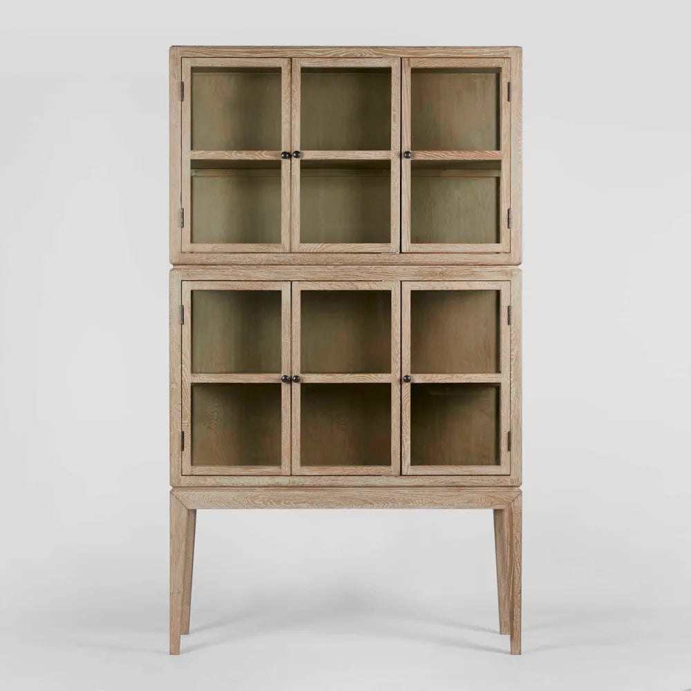 Columbus Oak 6 Door Cabinet