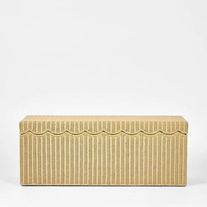 Belle Rattan Storage Bench Natural
