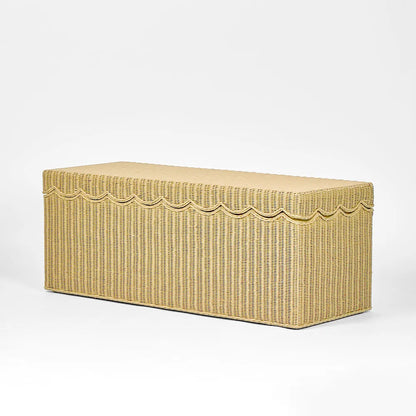Belle Rattan Storage Bench Natural