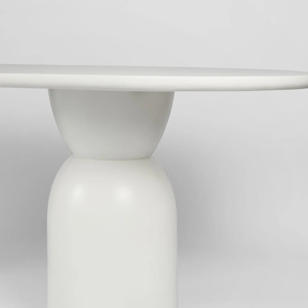 Olive Dining Table Oval White - 240cm