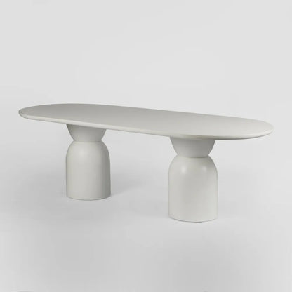 Olive Dining Table Oval White - 240cm