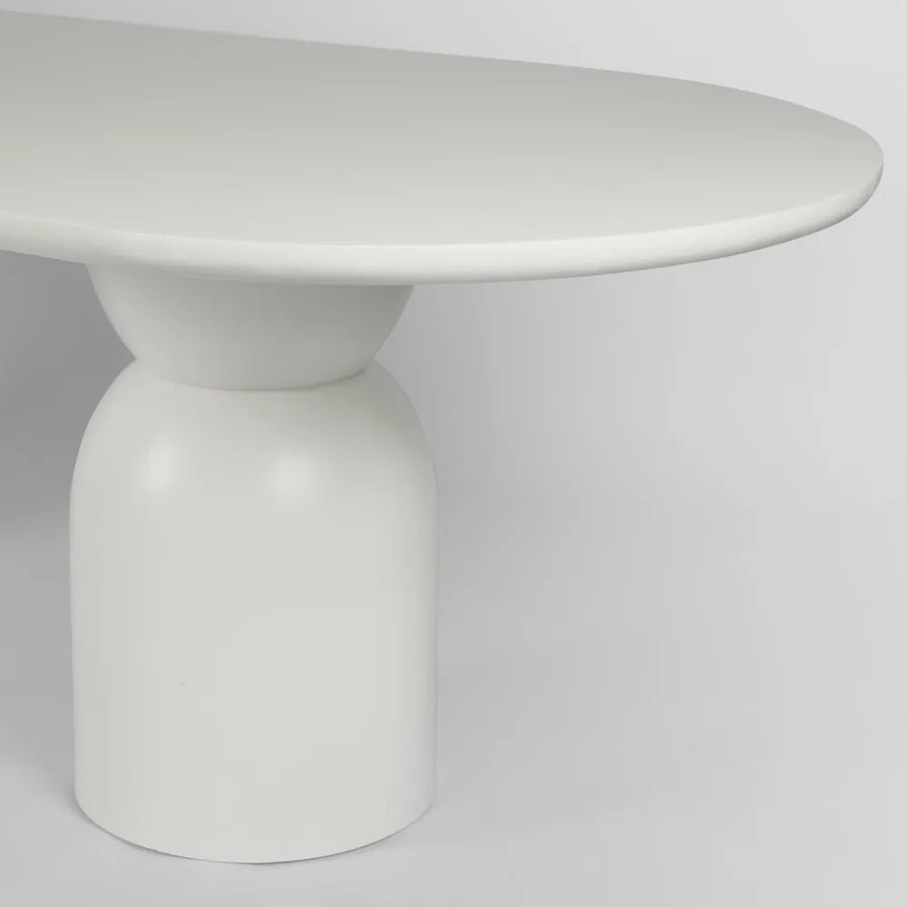 Olive Dining Table Oval White - 240cm