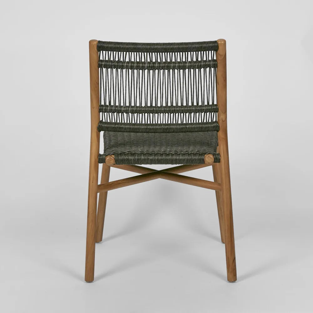 Wategos Teak Dining Chair- Charcoal