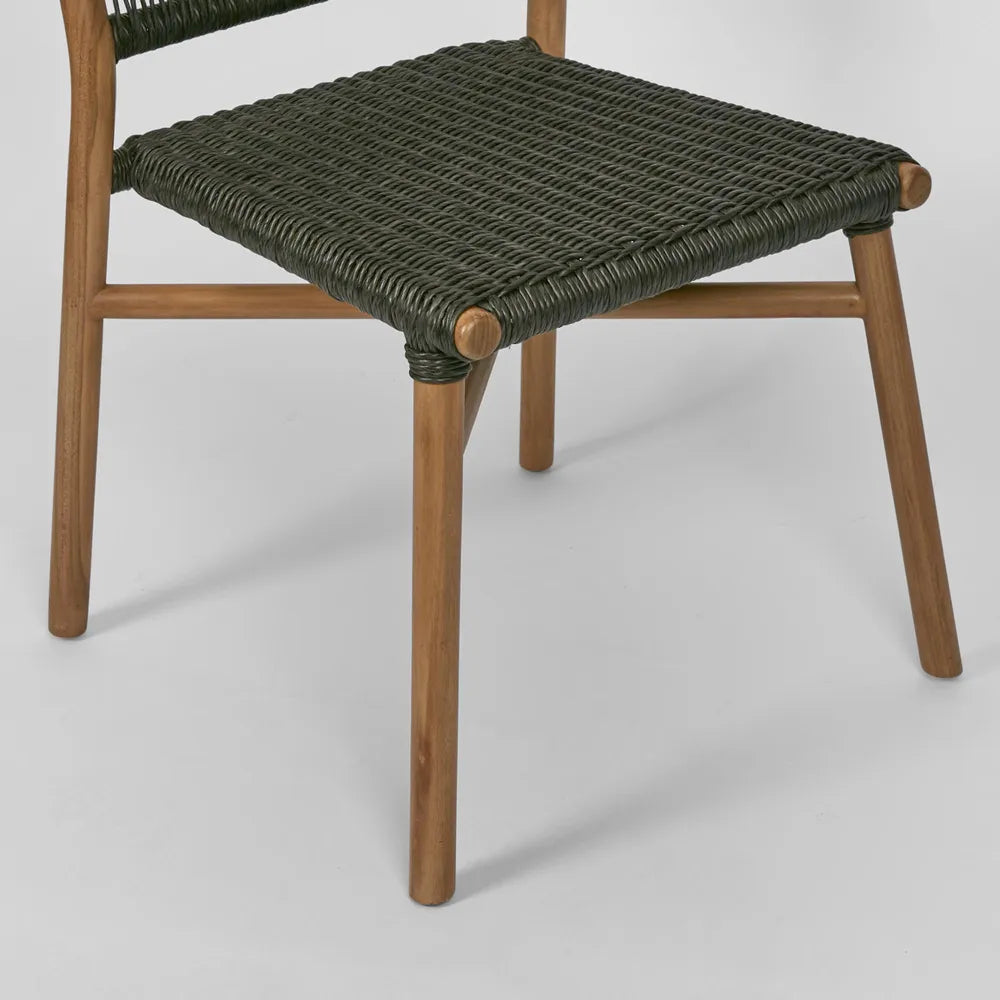 Wategos Teak Dining Chair- Charcoal