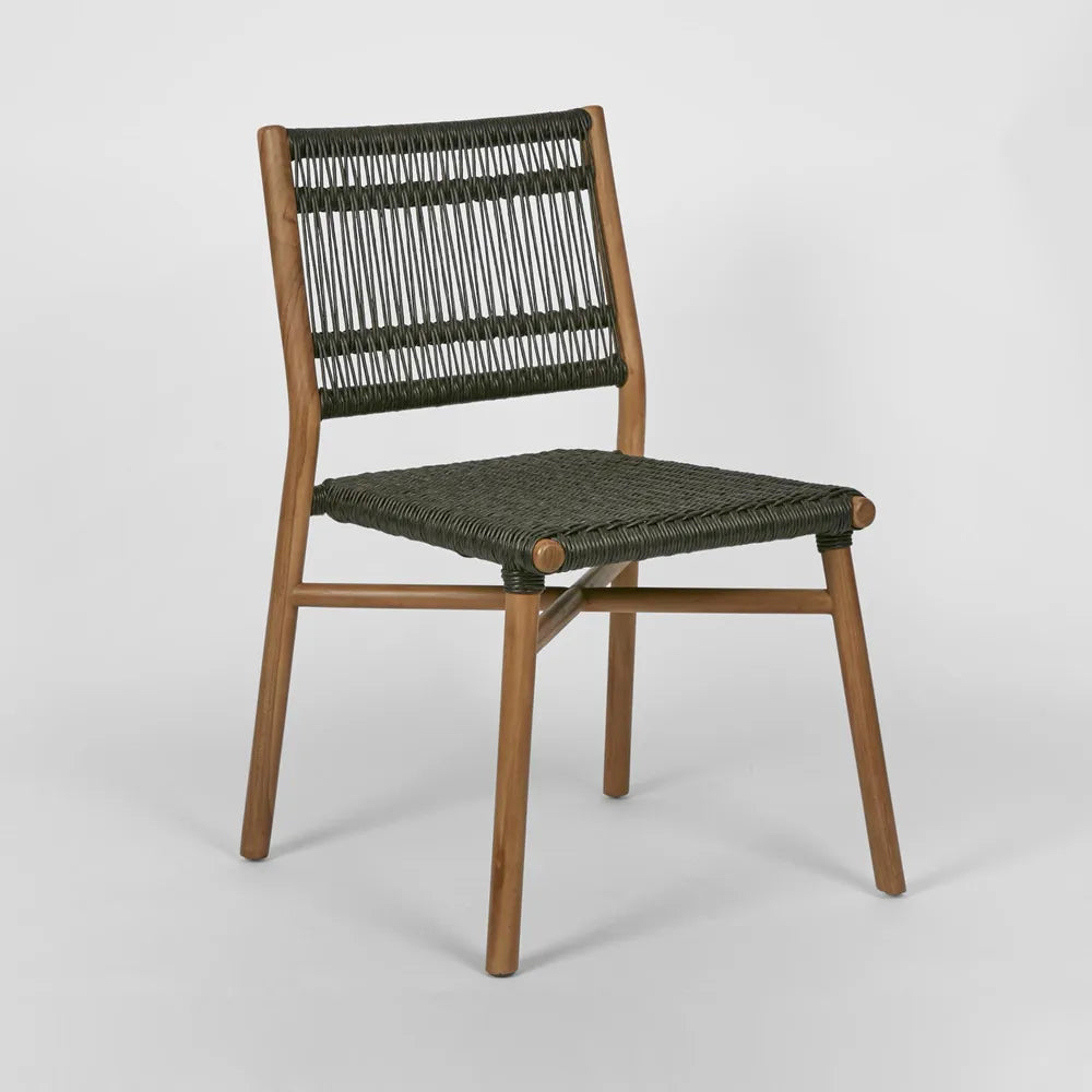 Wategos Teak Dining Chair- Charcoal