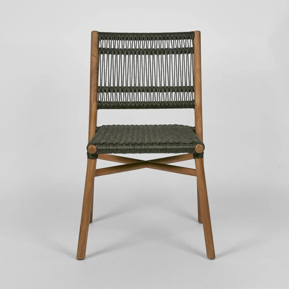 Wategos Teak Dining Chair- Charcoal