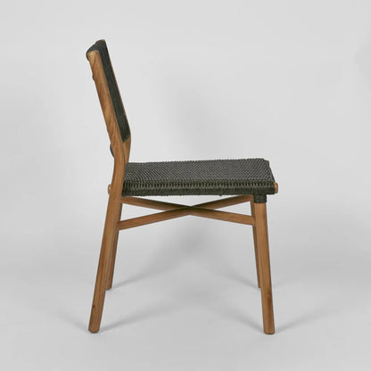 Wategos Teak Dining Chair- Charcoal