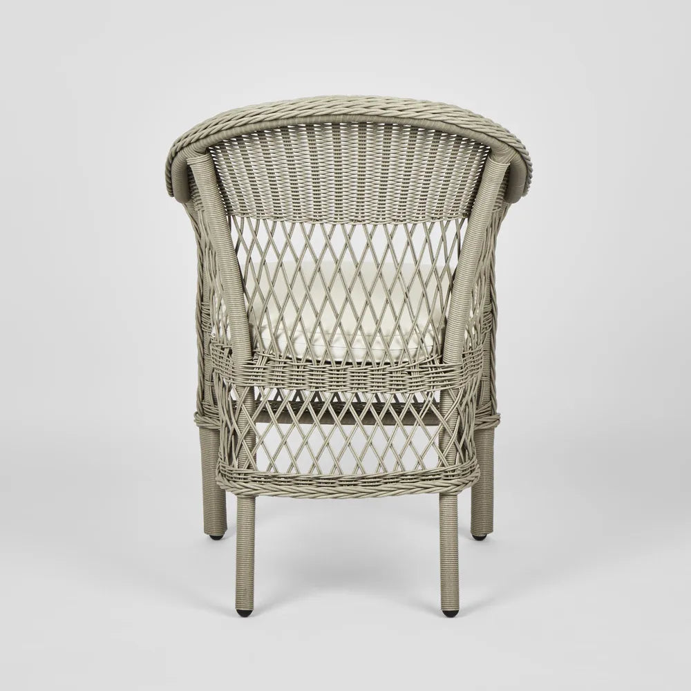 Marco Aluminum Synthetic Wicker Chair Grey -Outdoor