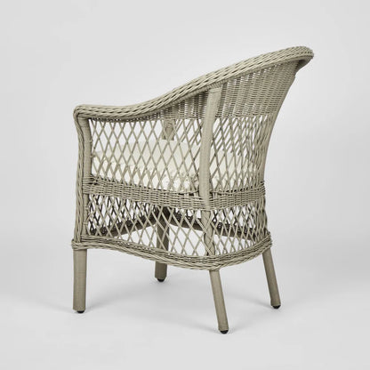 Marco Aluminum Synthetic Wicker Chair Grey -Outdoor