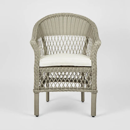 Marco Aluminum Synthetic Wicker Chair Grey -Outdoor