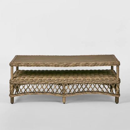 Marco Aluminium Synthetic Wicker Coffee Table Natural