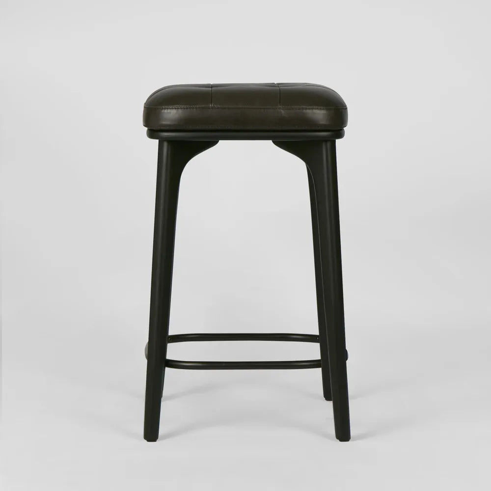 Carlton Leather Counter Stool Black