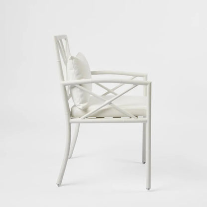 Elodie Outdoor Dining Chair White