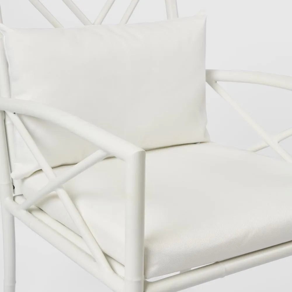 Elodie Outdoor Dining Chair White
