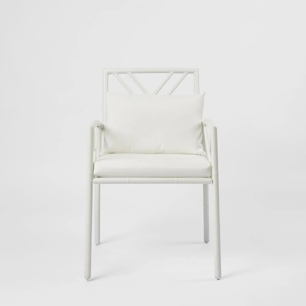Elodie Outdoor Dining Chair White