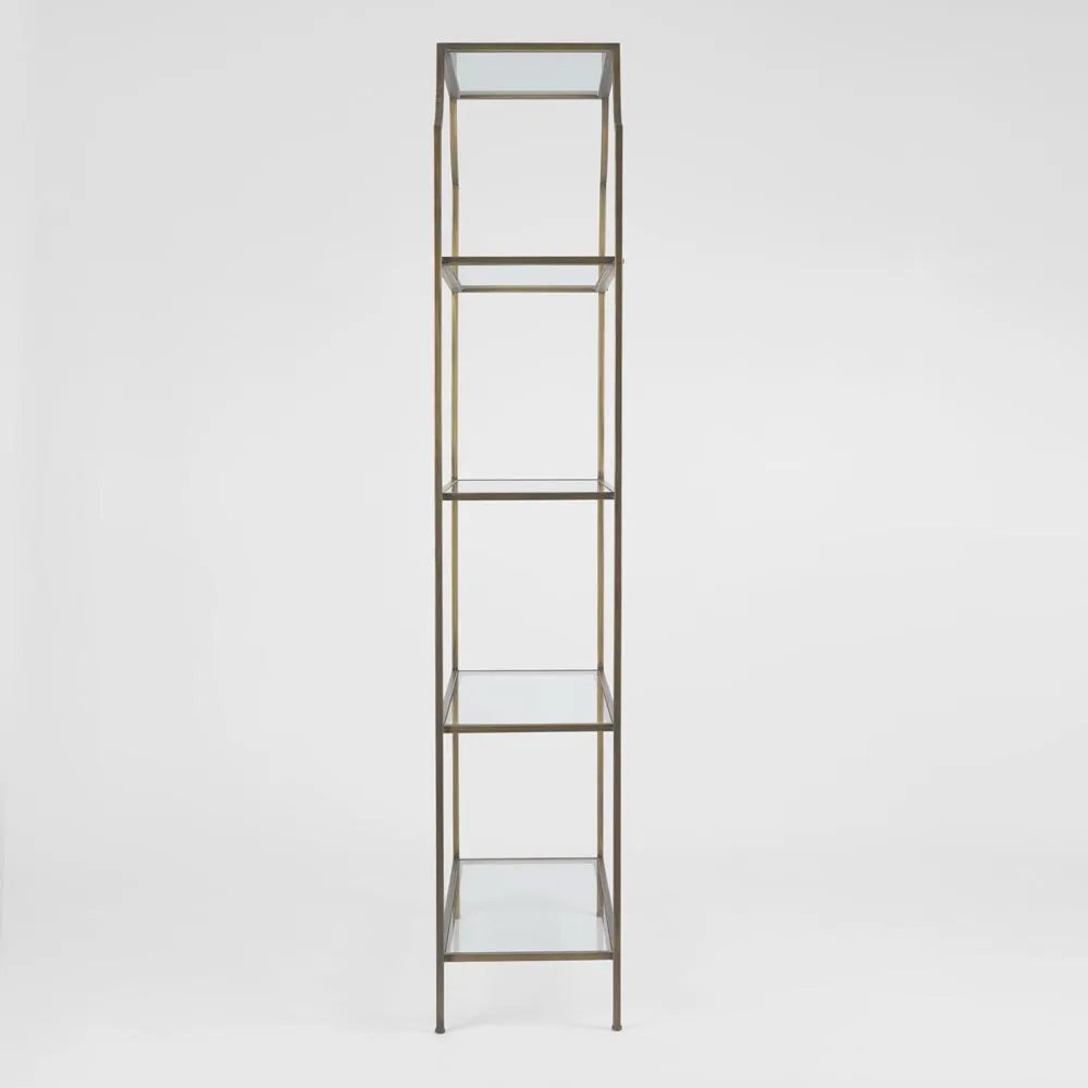 Regency Palladium Bookcase - Brass