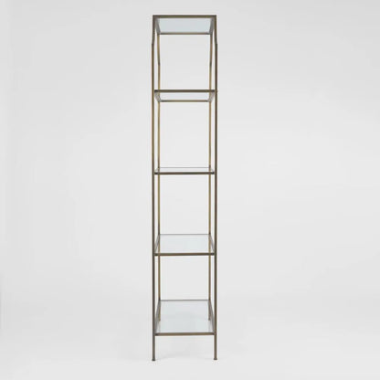 Regency Palladium Bookcase - Brass