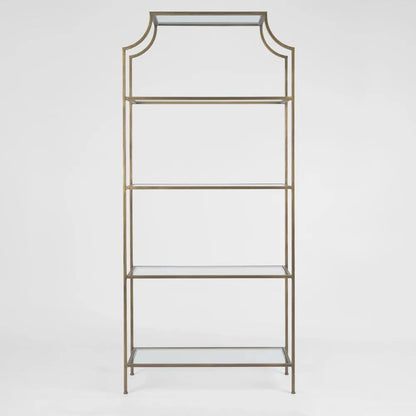 Regency Palladium Bookcase - Brass