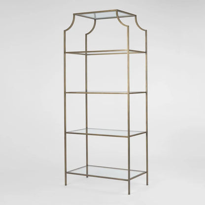 Regency Palladium Bookcase - Brass
