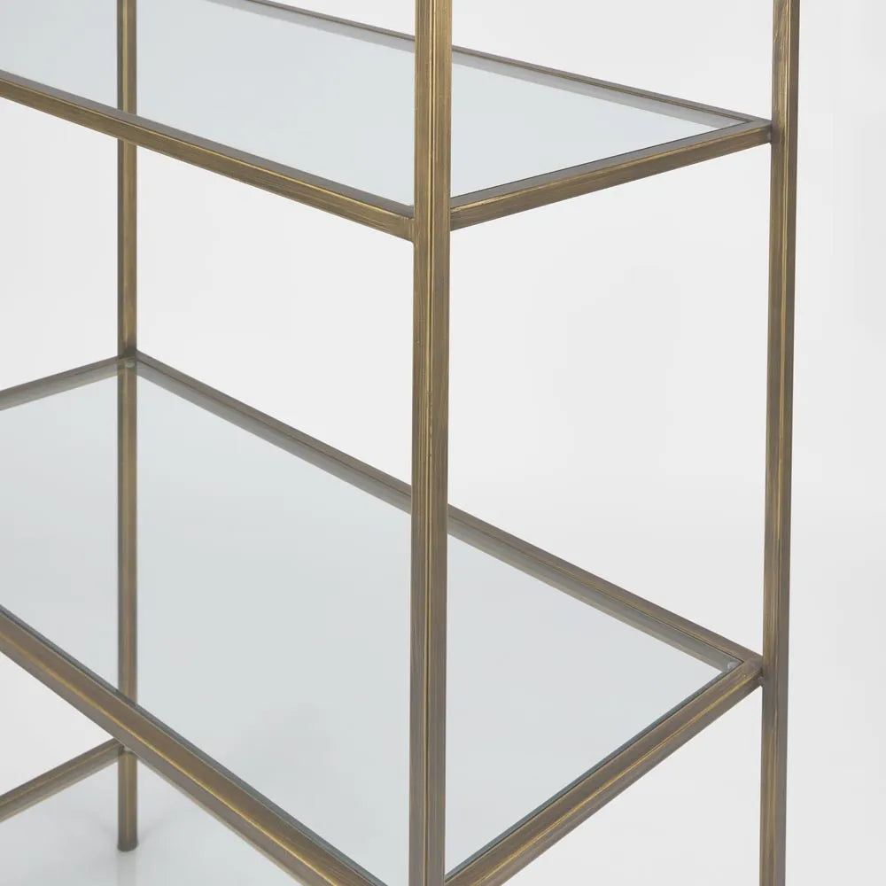 Regency Palladium Bookcase - Brass