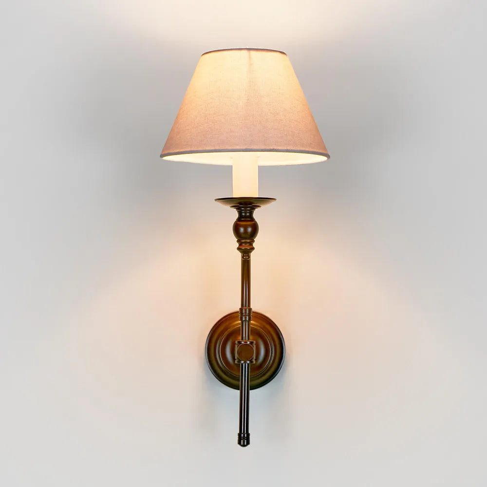 Soho Curved Wall Light Base Bronze