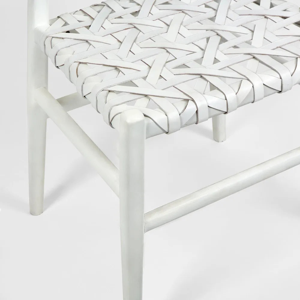 Sorren Chair White Leather